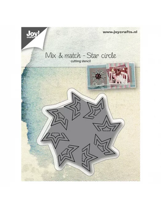 TROQUEL JOY!CRAFTS SNIJSTENCIL MIX & MATCH STERCIRKEL