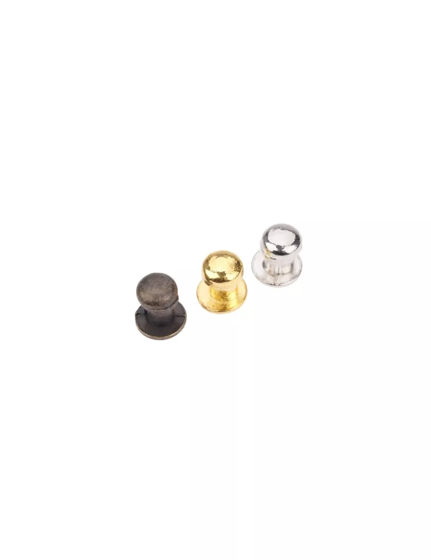 Pomo de Metal 2 ud color 7 x 10 mm ORO
