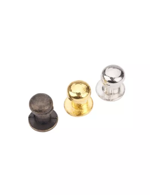 Pomo de Metal 2 ud color 7 x 10 mm ORO