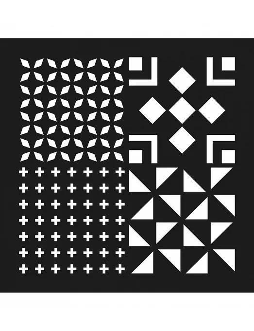 STENCIL TILES CROSS 30X30cm