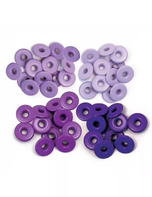 EYELETS X 40 PURPLE WE R MEMORY KEEPERS • WIDE