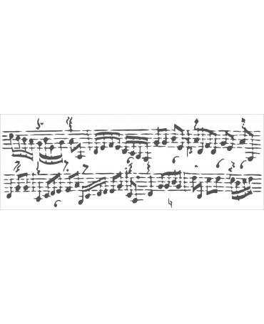 Stencil TCW NOTAS MUSICALES...