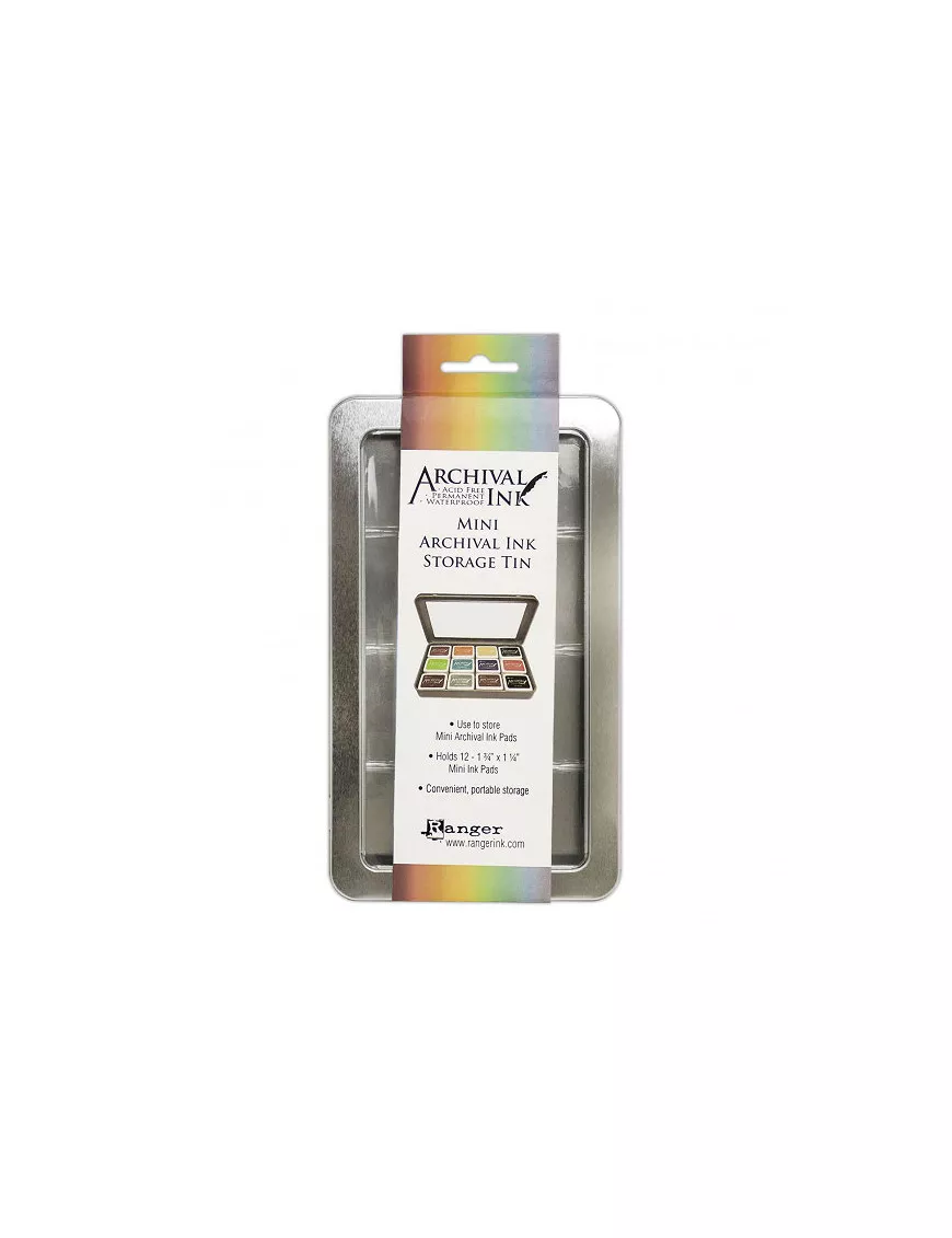 Caja metálica mini archival ink storage tin Ranger
