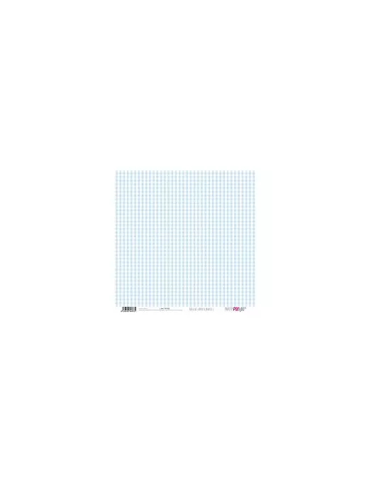 PAPEL SCRAP VICHY AZUL BEBE Y LUNARES