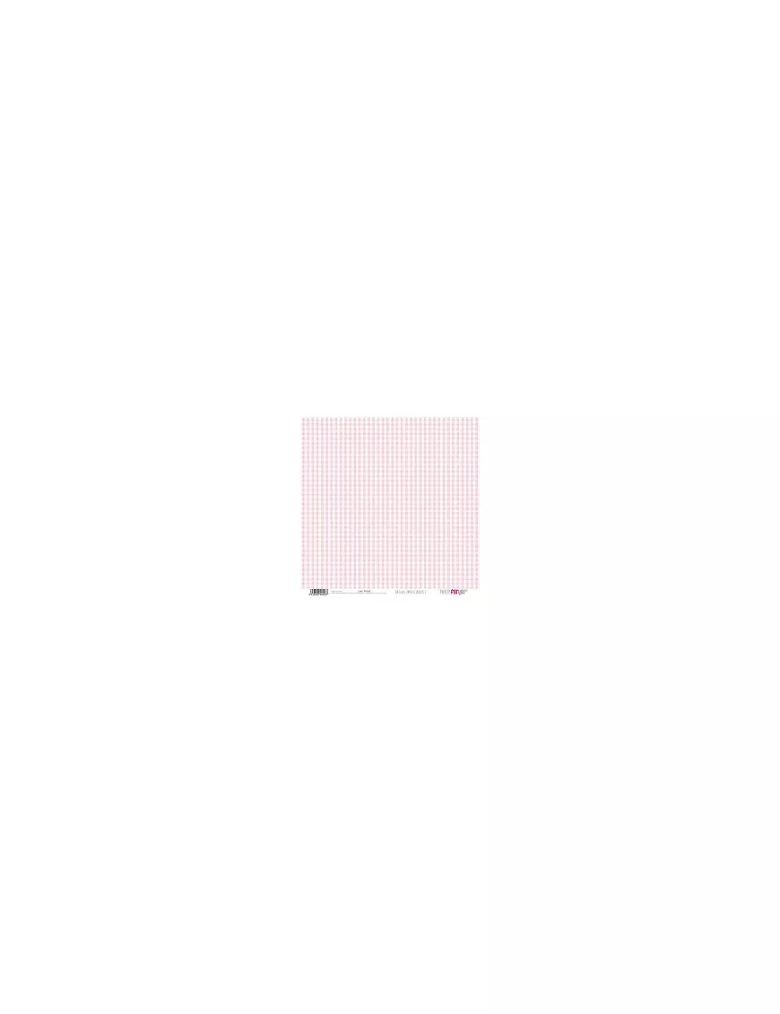 PAPEL SCRAP VICHY ROSA BEBE Y LUNARES