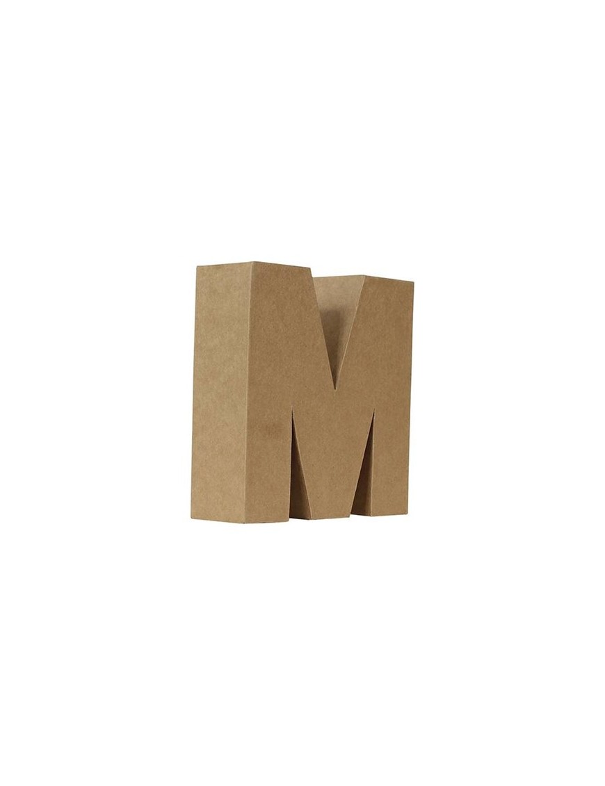 Cartón Letra M 17.5x9.5x5cm