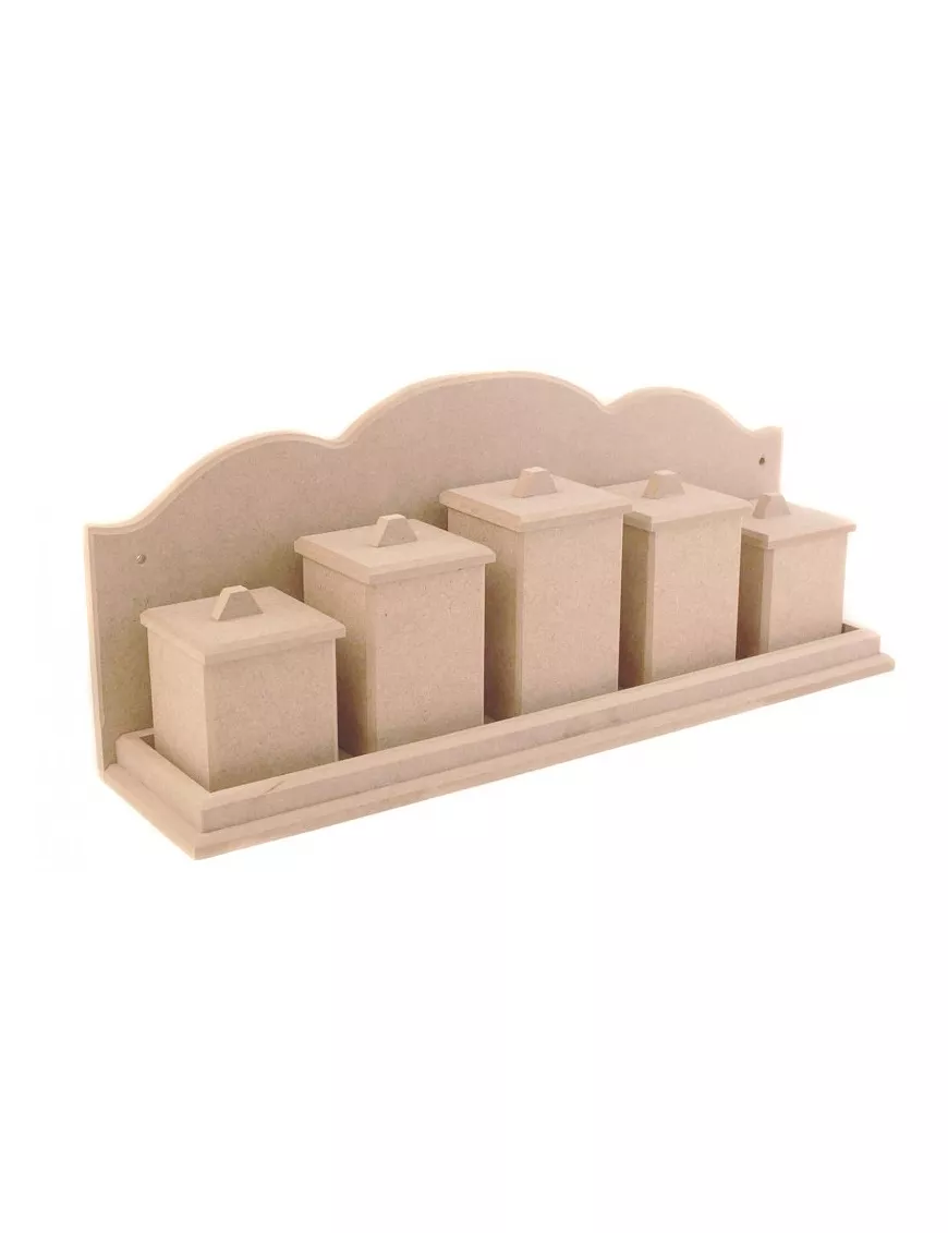 madera ESTANTERIA BOTES 42x10x7cm