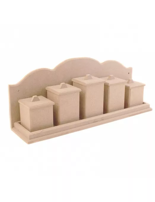 madera ESTANTERIA BOTES 42x10x7cm