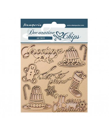 CHIPS Stamperia14x14cm...