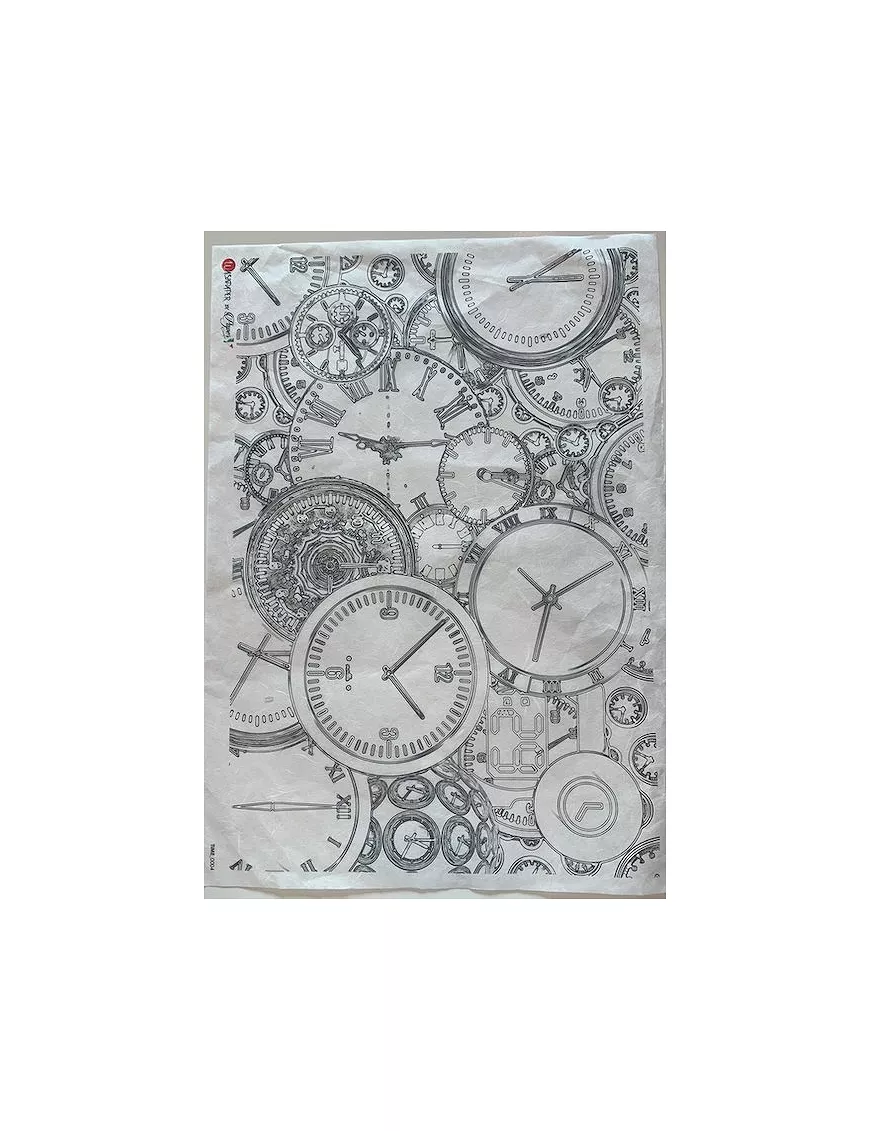 PAPEL ARROZ paperdesigns TIME 0004
