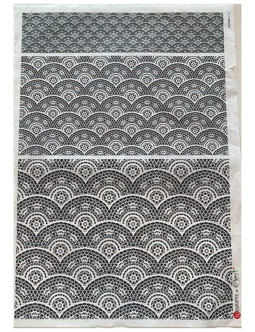 PAPEL ARROZ paperdesigns PATTERN 0122 ENCAJE