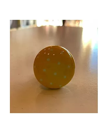 Pomo cerámico Amarillo Lunares