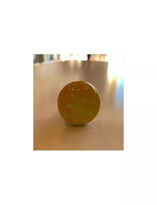 Pomo cerámico Amarillo Lunares
