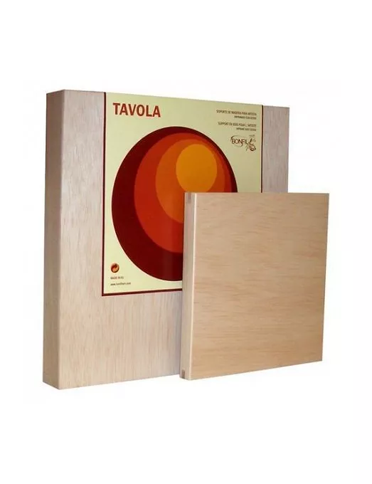 Madera Tavola-Bastidor 30x30x4cm