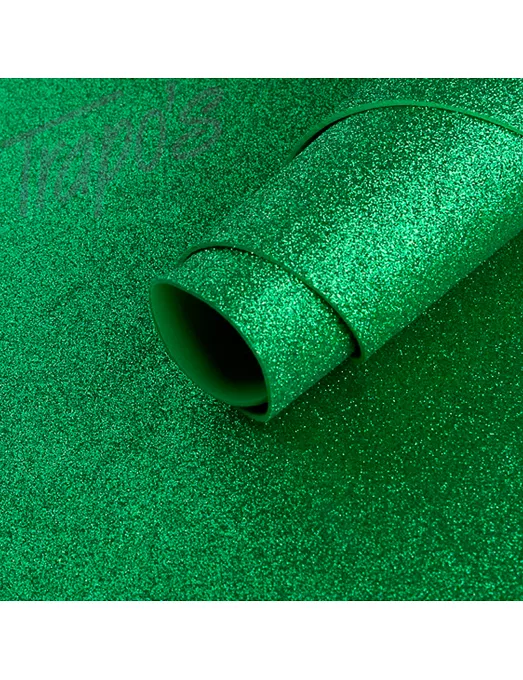 FOAM-GOMA EVA 40X60 GLITTER Verde Botella