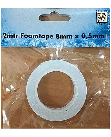 Adhesivos de foam 3D tape blanco 2m de 0.8x2 mm