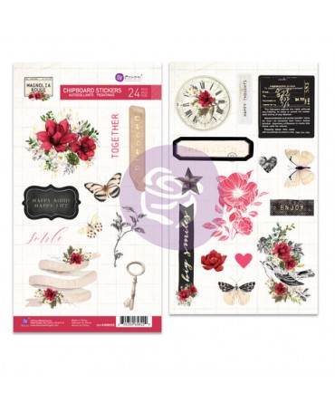 Chipboard PRIMA Magnolia Rouge