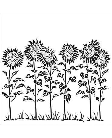 Stencil TCW Girasol Meadow...