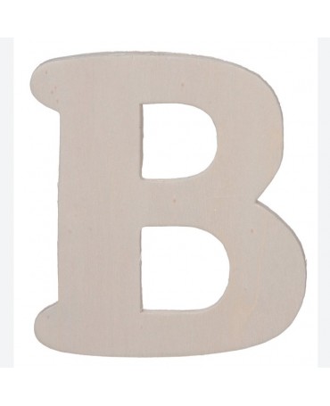 MADERA Letra B 10,8cmx5mm
