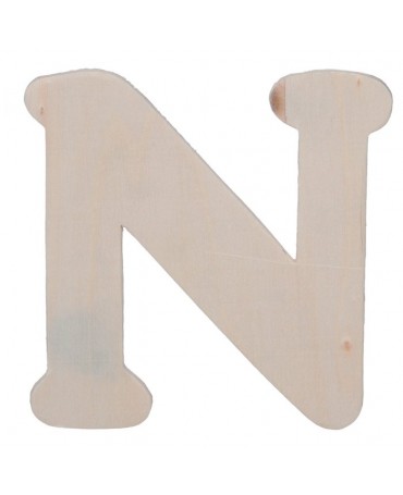 MADERA Letra N 10,8cmx5mm