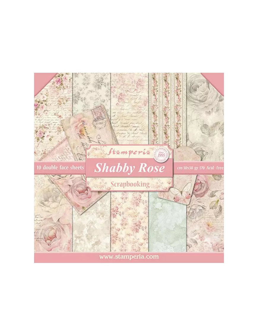 COLECCIÓN 30x30 STAMPERIA SHABBY ROSE