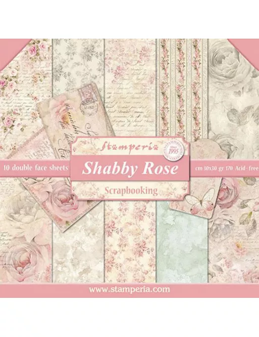 COLECCIÓN 30x30 STAMPERIA SHABBY ROSE