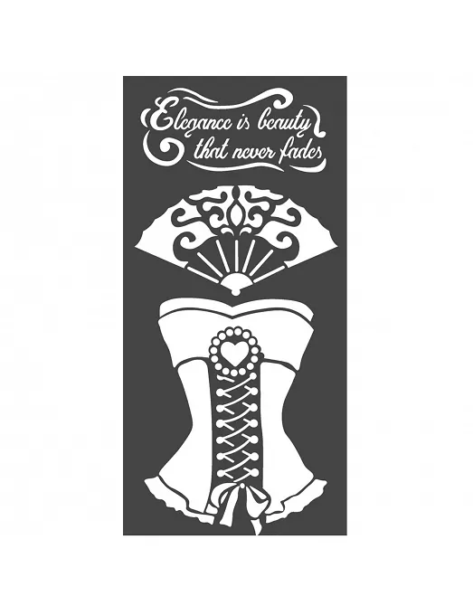 STENCIL PRINCESS CORSET