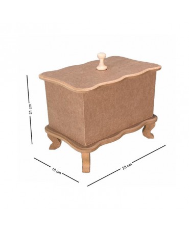 Madera Caja Con Patas...