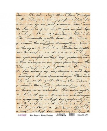 Papel arroz Cadence A3 Nº 174