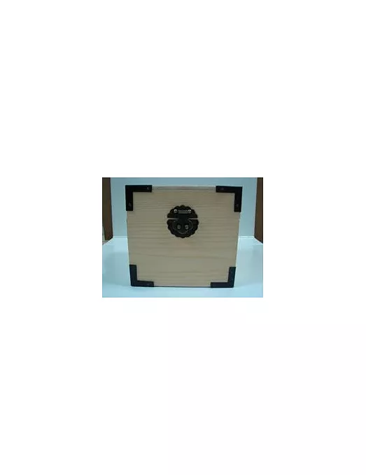 Madera CAJA esquineras metálicas