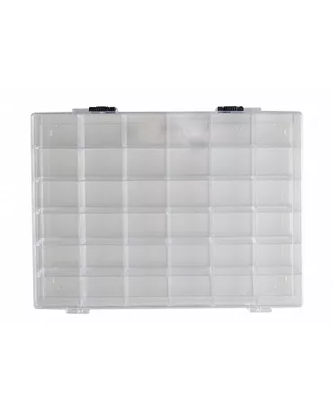 Caja transparente 36 compartimentos