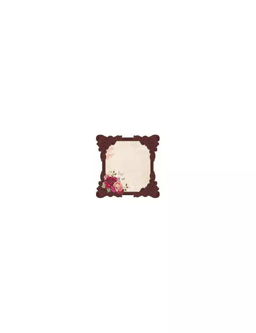 PAPEL SCRAP 30x30 Kaisercraft marco Lady rose