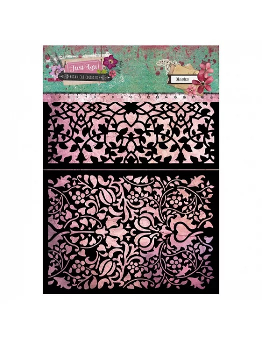 STENCIL Studio Light A4 Just lou botanical nº6