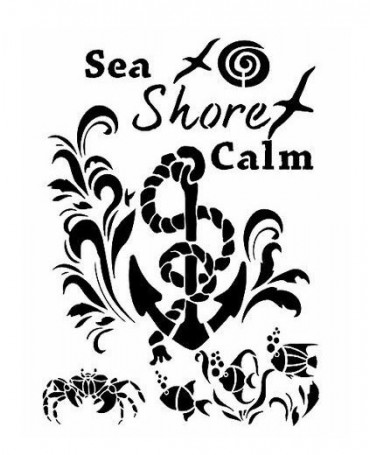 Stencil CADENCE 21X30cm SEA...