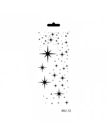 Stencil Cadence 10x25 ESTRELLAS