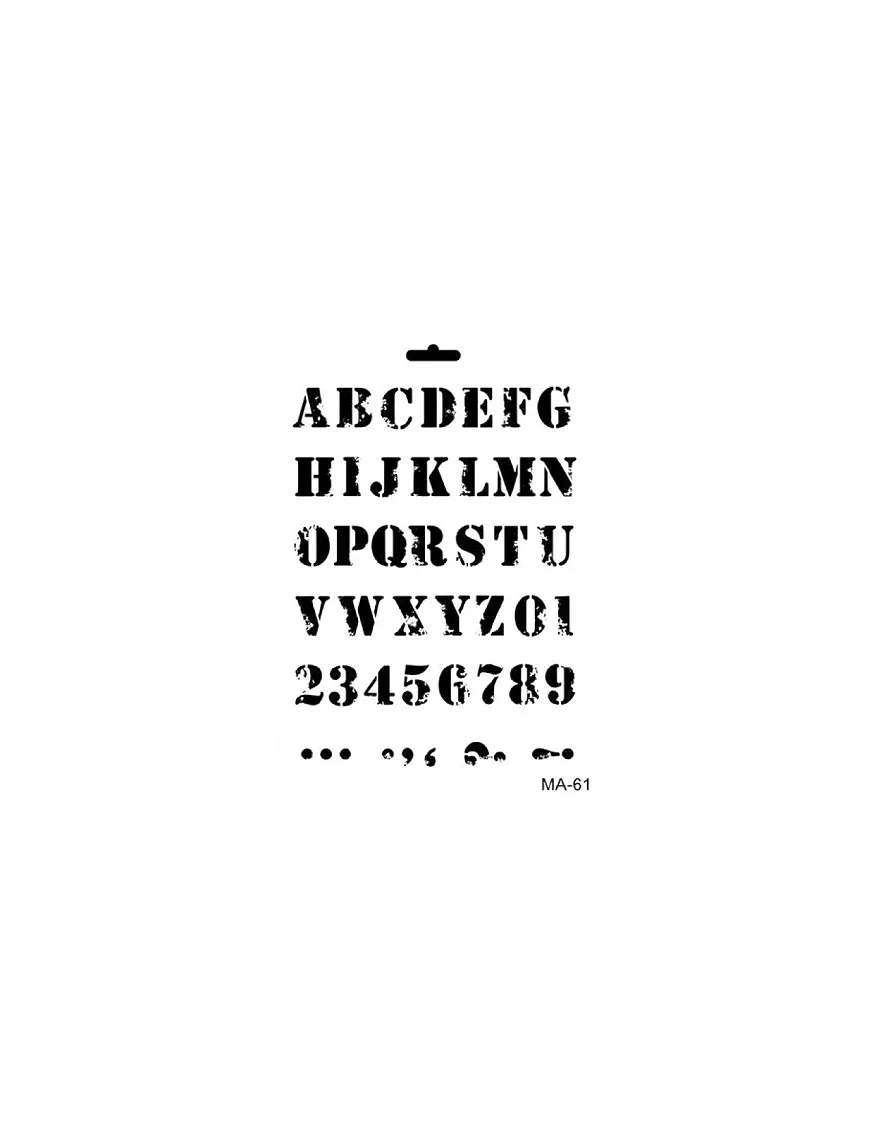 Stencils Cadence 21x30 LETRAS SHERIF