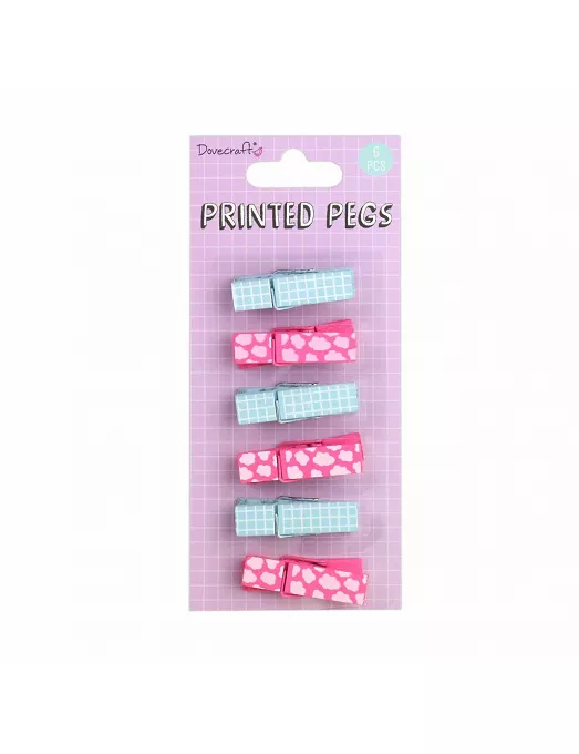 PINZAS Verde y fucsia