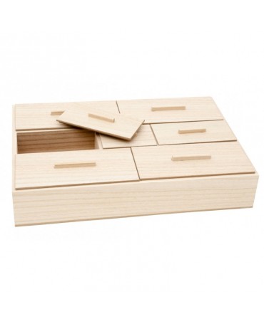 MADERA CAJA 7 DIVISIONES...