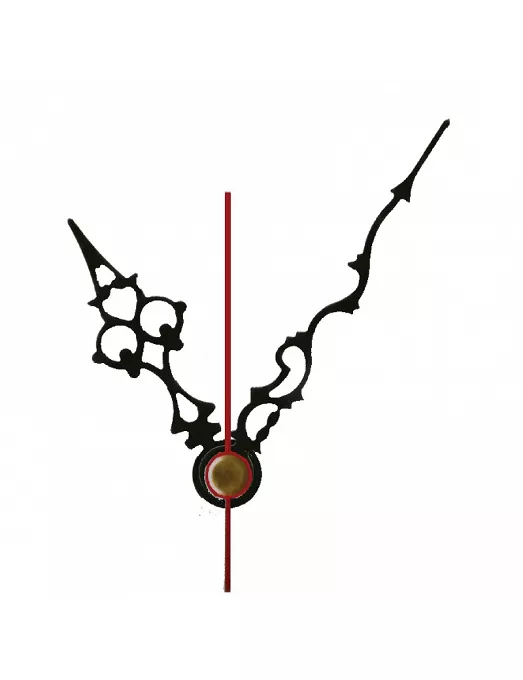 RELOJ AGUJAS NEGRO 6x8 cm