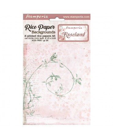 Papel arroz Stamperia A6...