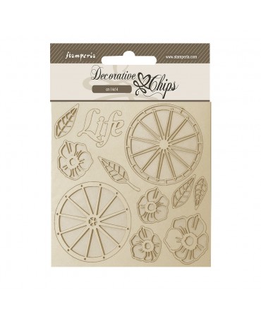CHIPS Stamperia 14x14cm...