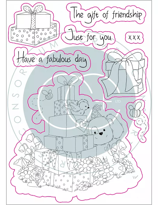 Sello Silicona CRAFT CONSORTIUM The Gift of Giving Clear Stamps The Gift