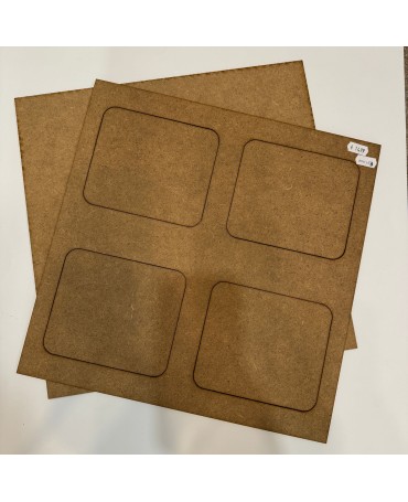 Madera Marco cuadrado 35x35...