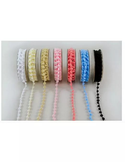 CORDON DE CADENETA CON BORLA DE 10 MM BEIG