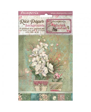 Papel arroz Stamperia A6...