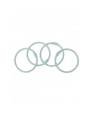 SET 4 ANILLAS 44 MM Azul Claro