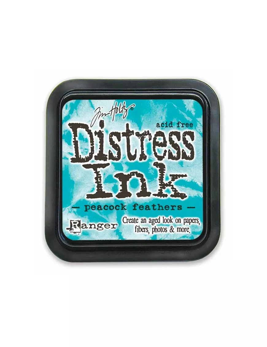 TINTA DISTRESS INK PAD PEACOCK FEATHERS