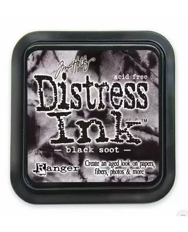 TINTA DISTRESS INK PAD BLACK SOOT