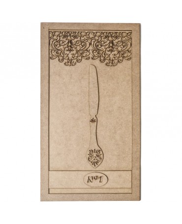 Madera Cuadro cuchillo 45x25cm