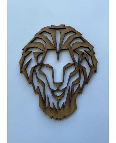 Madera Silueta CABEZA LEÓN 6cm